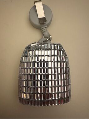 Bath and Body Works Silver Hand Sanitizer Holder with Attachable Lanyard Piece